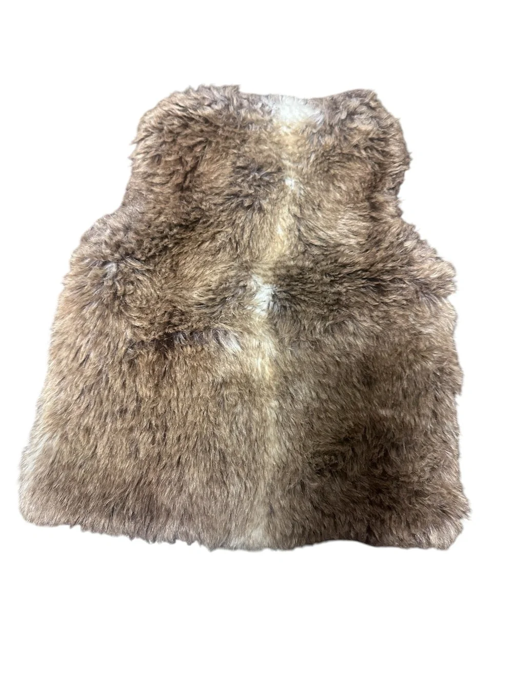 OshKosh B'gosh Brown Faux Fur Kids Vest - Plush Layering